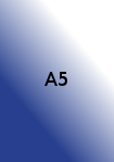 Format A5 = 14.8 x 21cm